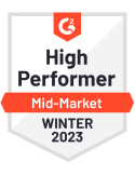 G2 Winter 2023 Payroll High Performer Mid-Market